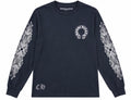 CH USA Floral Sleeve navy long sleeve front