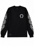 CH USA Floral Sleeve black long sleeve front