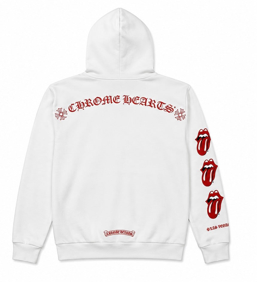 CH Rolling Stones Las Vegas Hoodie White — back