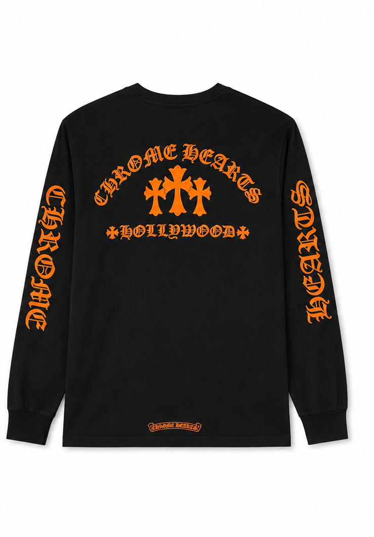 CH Hollywood Long Sleeve Black/Orange back