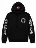 CH Chomper Lips Horseshoe Hoodie Black — front