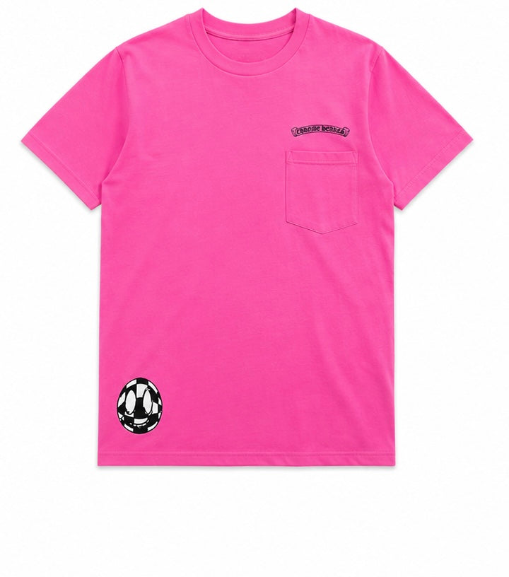 Vanity Affair Checker Cross Tee Pink front