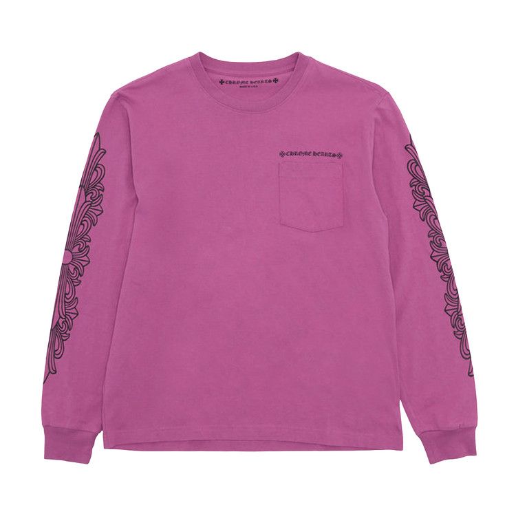 Chrome Hearts Pink Spider Web Matty Boy L/S - Front