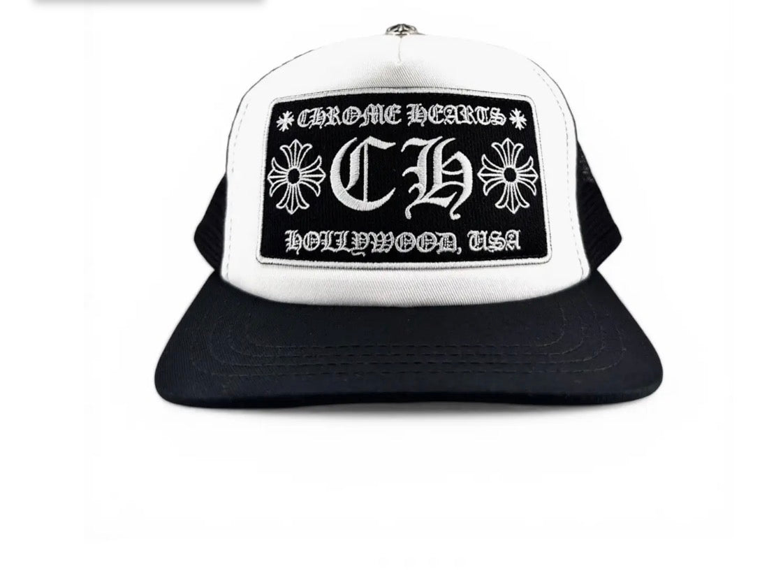 CH Hollywood Trucker Hat White/Black front