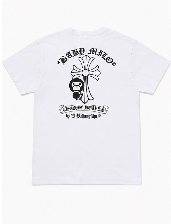 CH x BM Horseshoe Tee White back