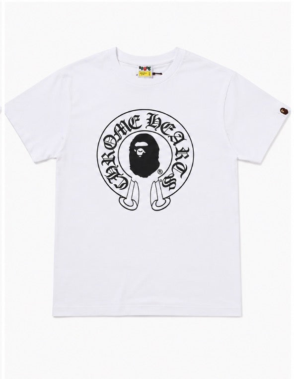 CH x BM Horseshoe Tee White front