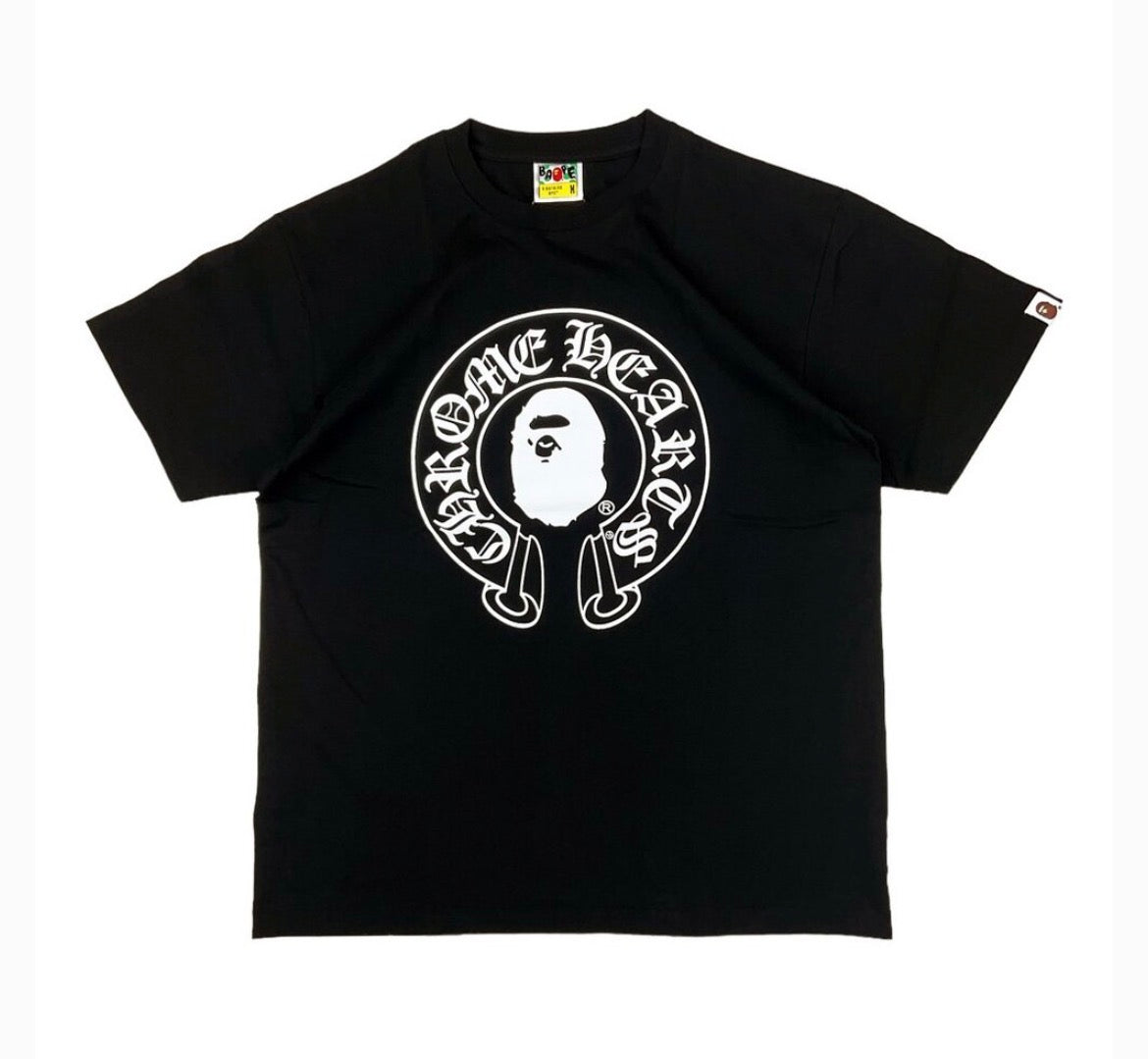 CH x BM Horseshoe Tee Black front
