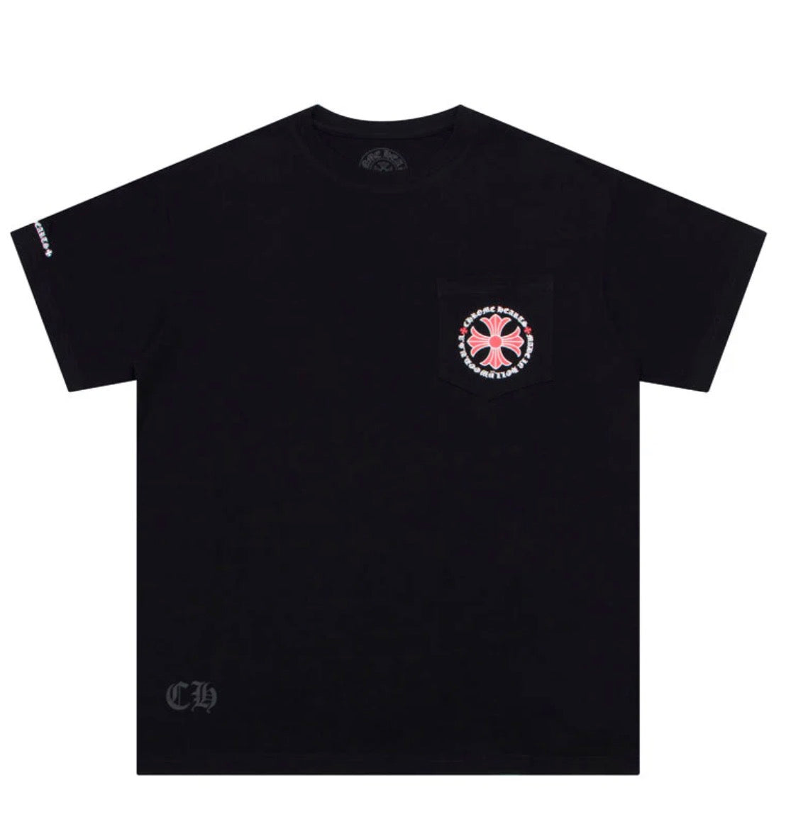 Hollywood Cross Pocket Tee Black front