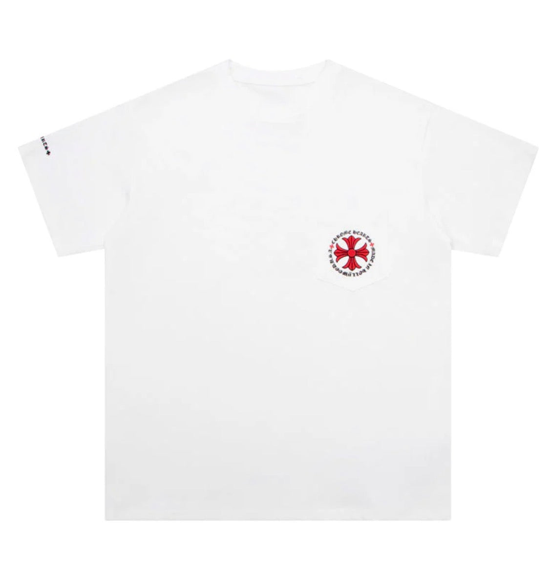 Hollywood Cross Pocket Tee White front