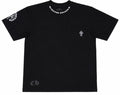 Gothic Neck Cross Pocket Tee Black front