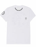Cemetery Cross Neck Tee White front