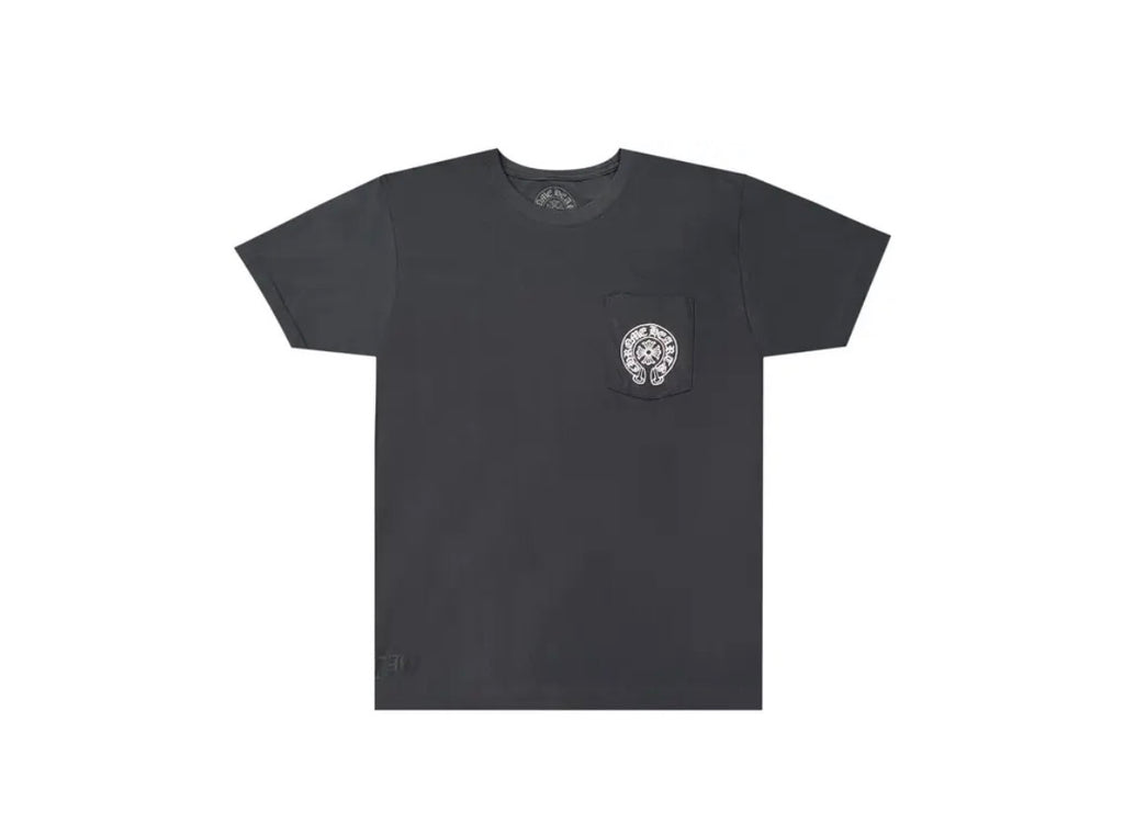 LA Horseshoe Pocket Tee Vintage Black front