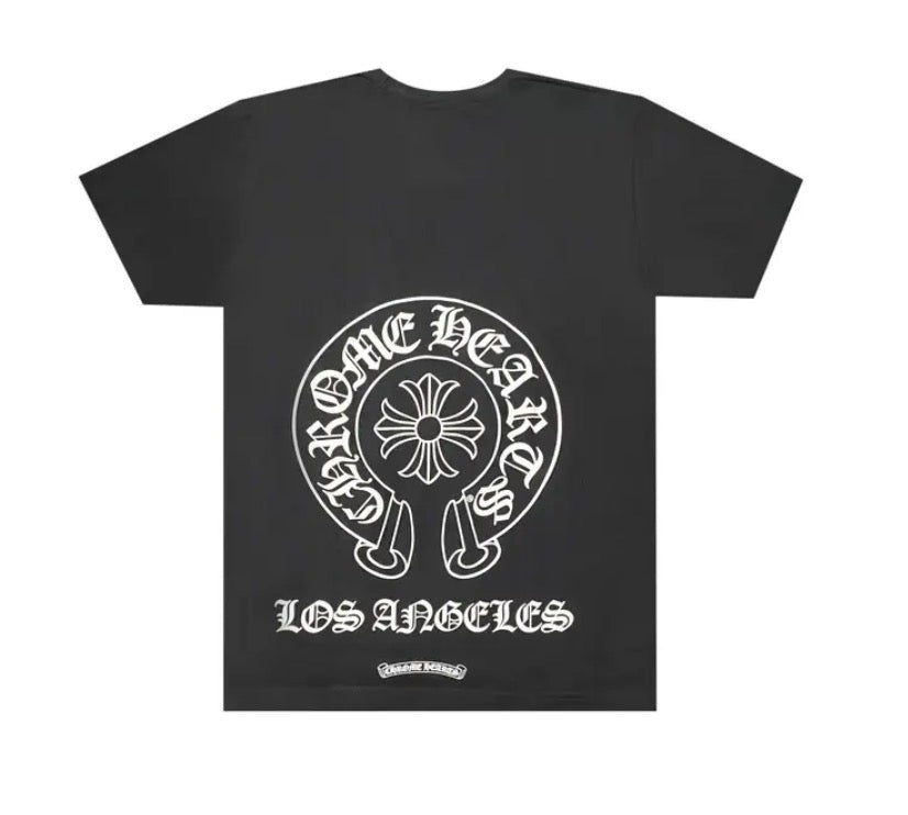 LA Horseshoe Pocket Tee Vintage Black back