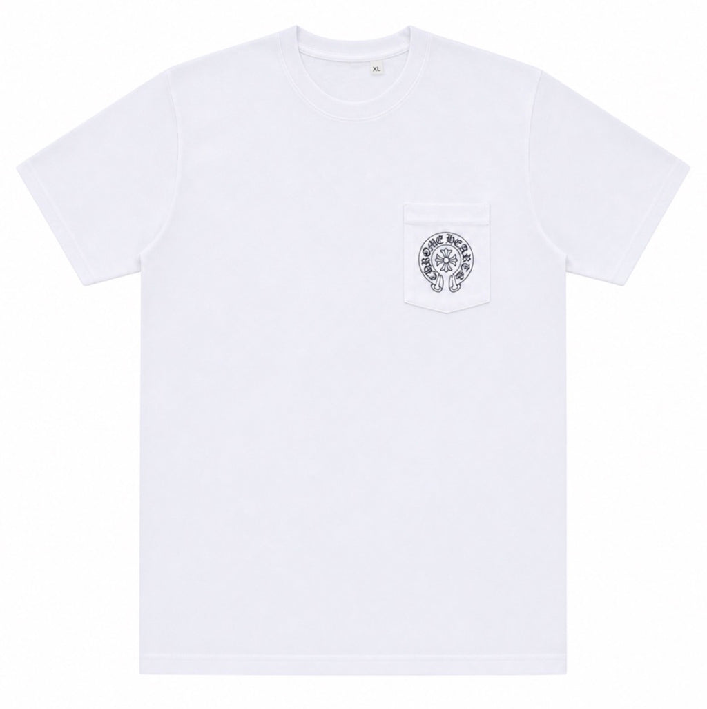 LA Horseshoe Pocket Tee White front
