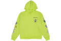 Chain Smiley Hoodie Neon Green - front