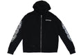 Pink Dagger Zip-Up Hoodie Black - front