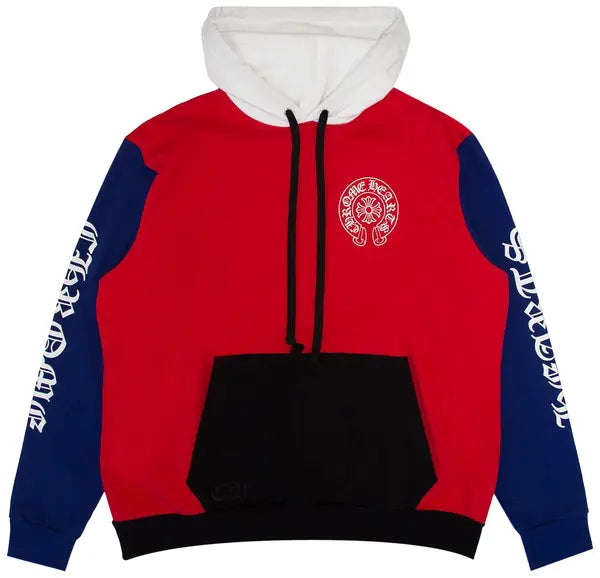 Color-Block Chrome Hearts Hoodie - front