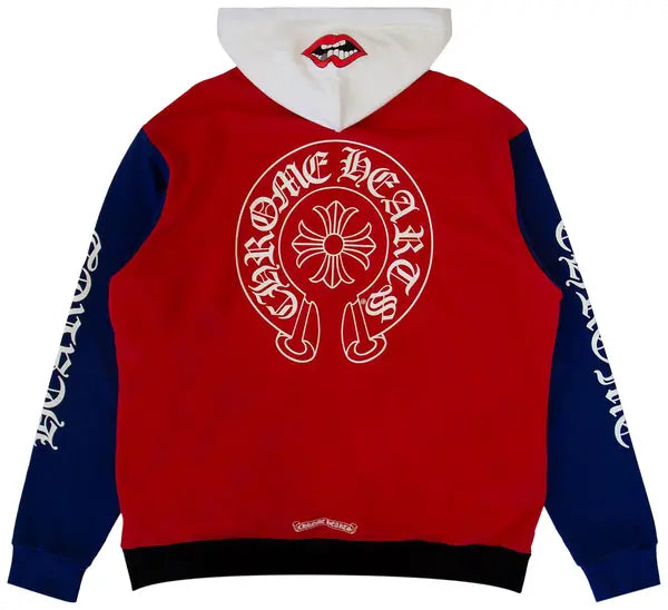 Color-Block Chrome Hearts Hoodie - back