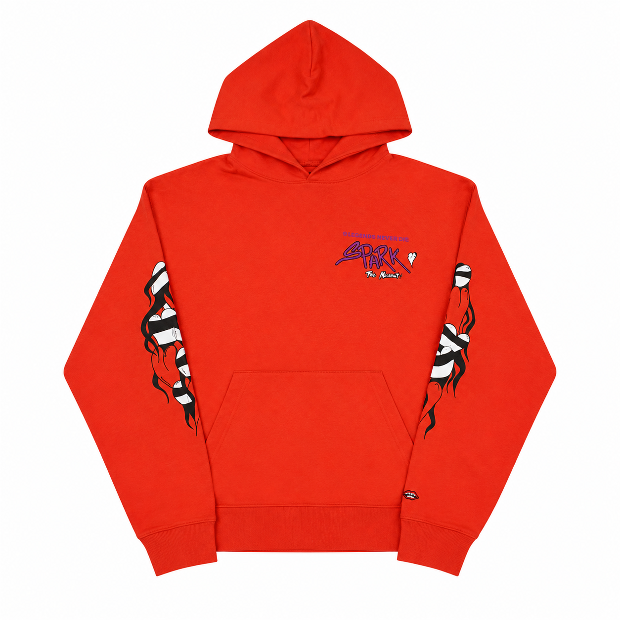 Sadistic Lipstick Hoodie Red — front
