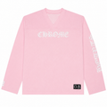 Pink CH mesh long-sleeve jersey front view