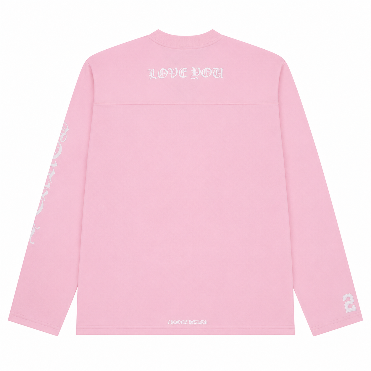 Pink CH mesh long-sleeve jersey back view