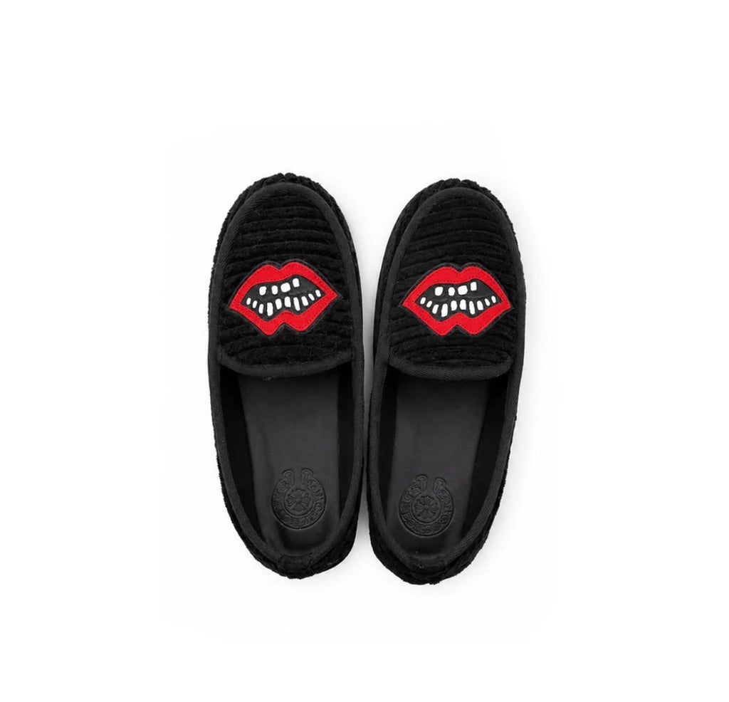 Red Lips Corduroy Loafer — top view