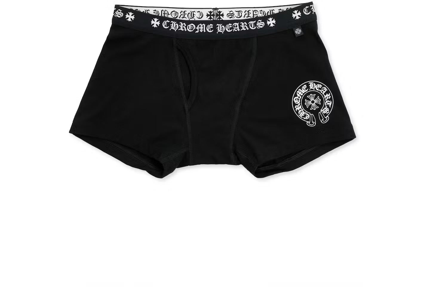 Black horseshoe emblem boxer brief
