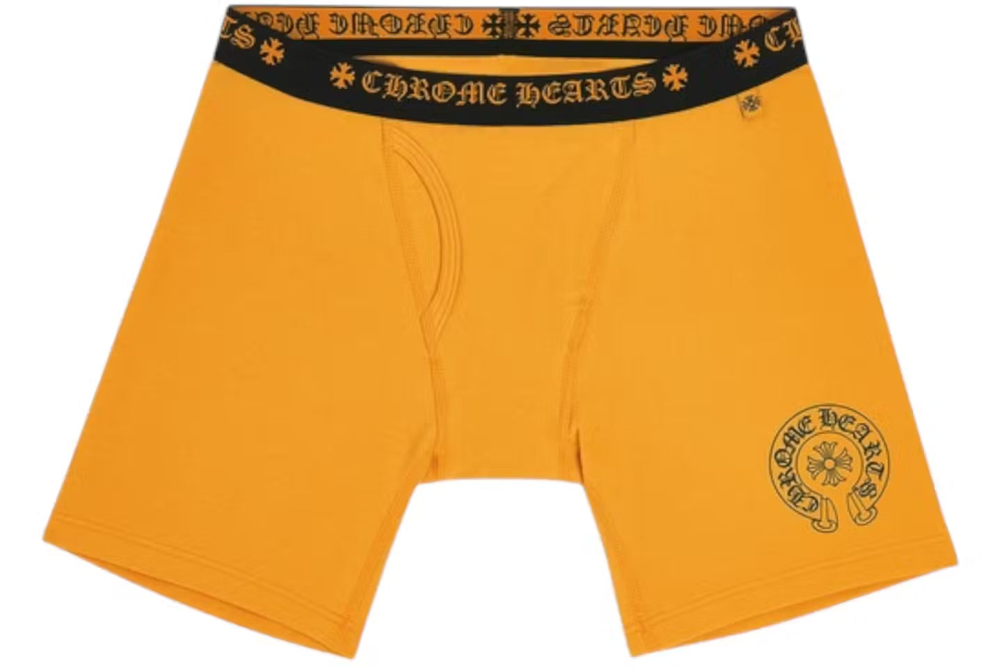Yellow horseshoe emblem boxer brief