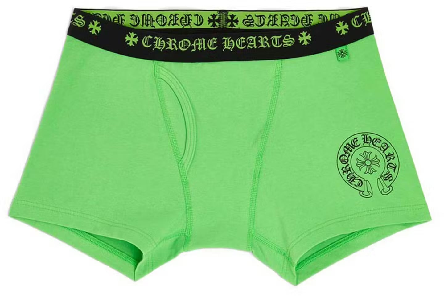 Green horseshoe emblem boxer brief