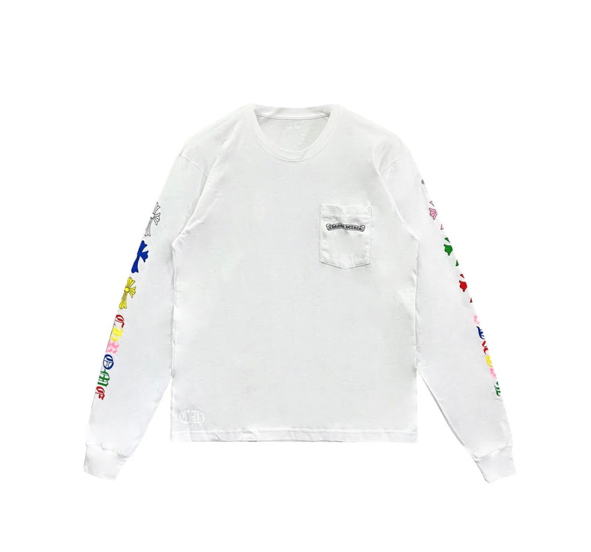 Multicolor Cross Pocket Long Sleeve — Front