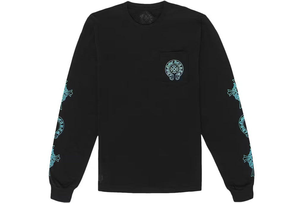 Teal Cross Pocket Long Sleeve — Front