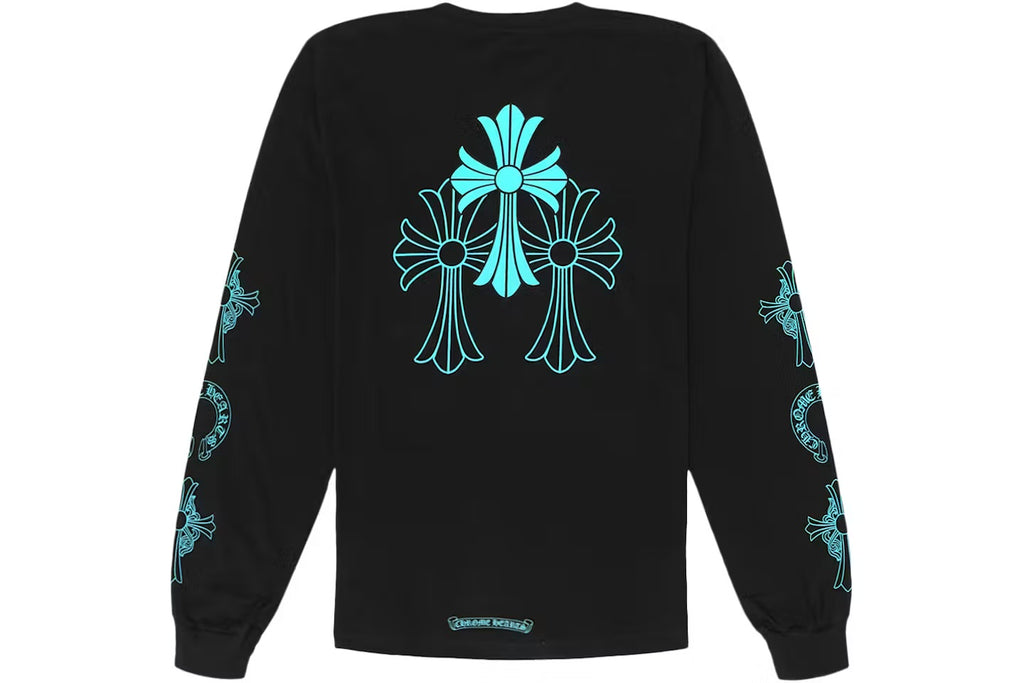 Teal Cross Pocket Long Sleeve — Back