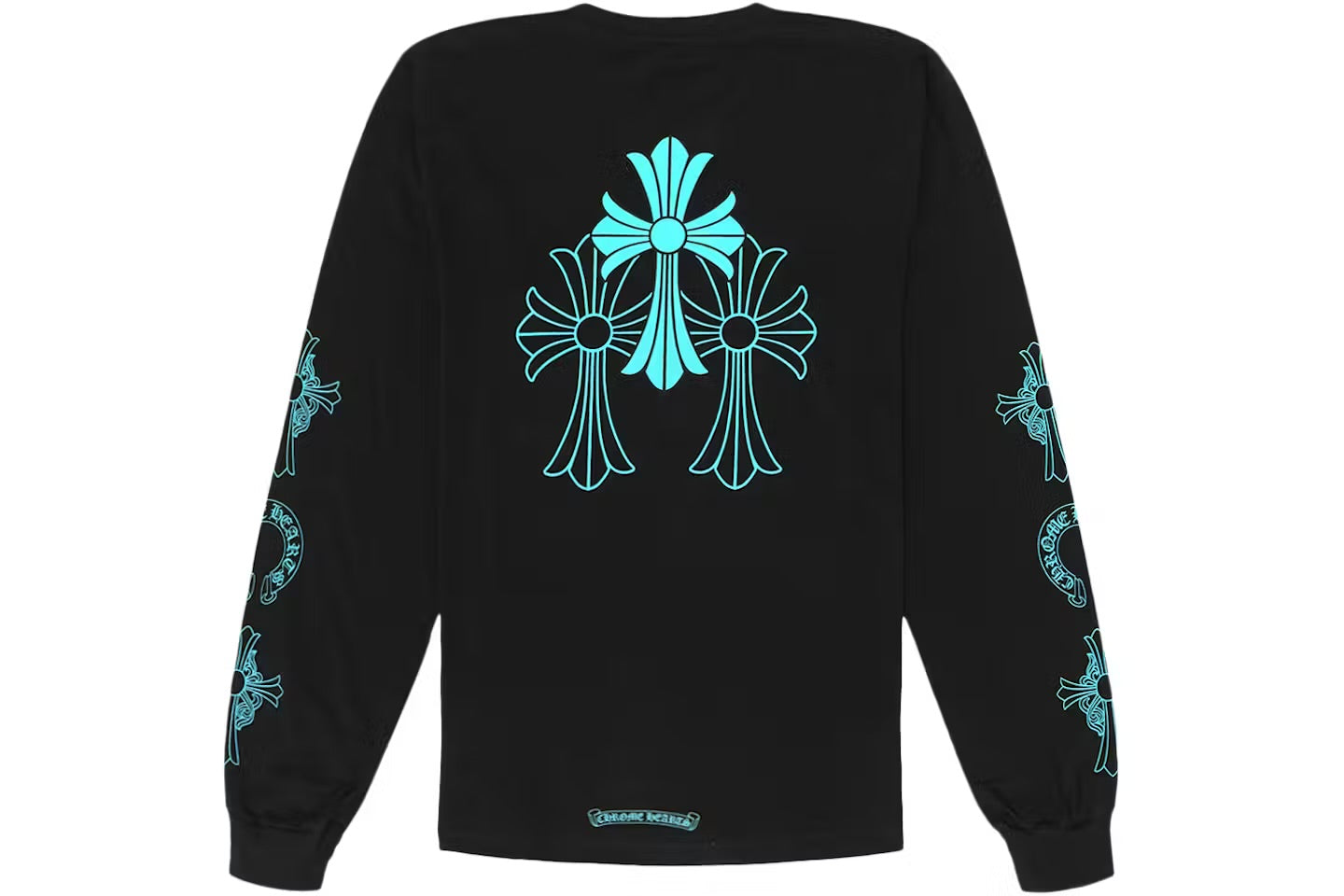 Teal Cross Pocket Long Sleeve — Back