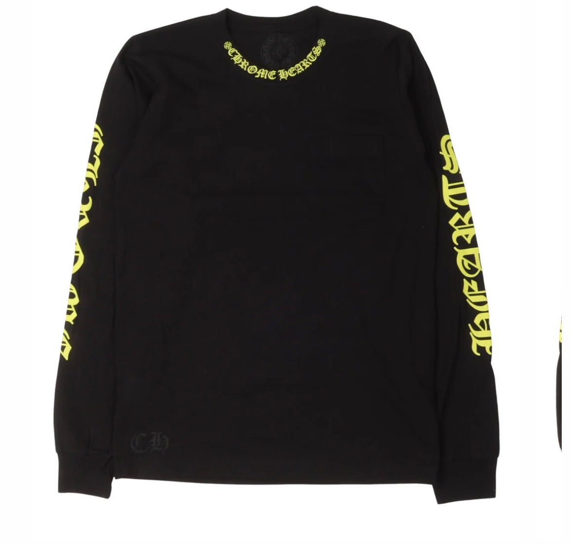 Neon Script Neck Long Sleeve — Front