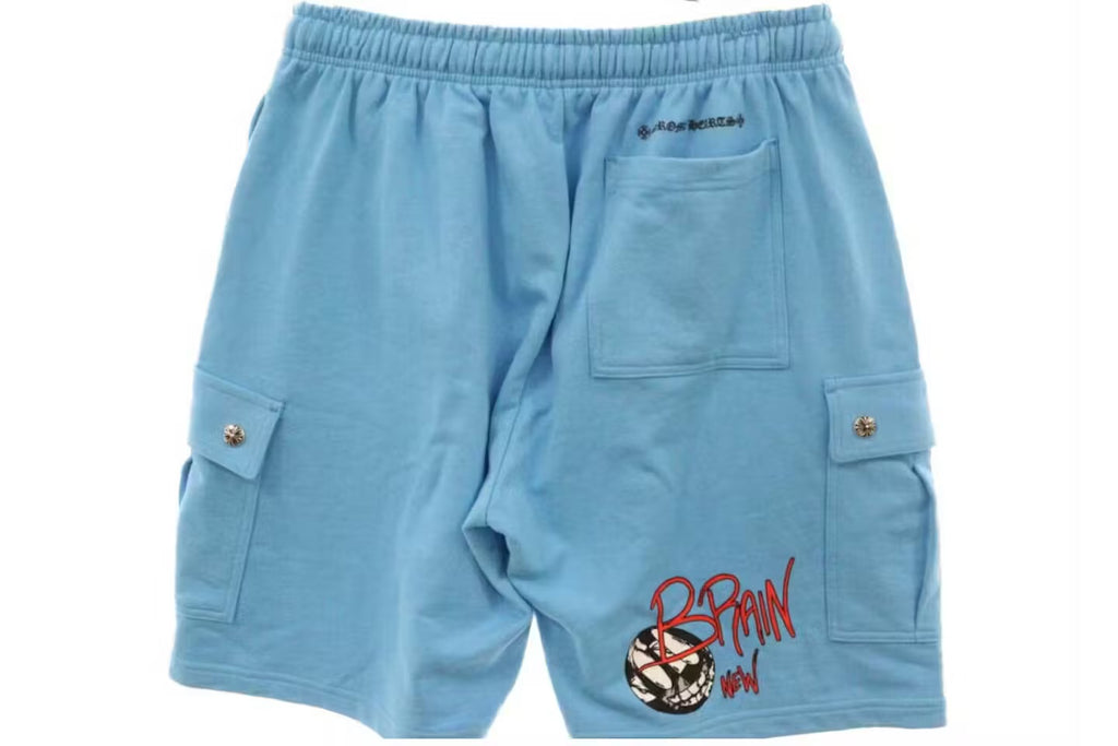 Brand New Cargo Shorts Sky Blue back