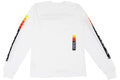 Stripe Sleeve Pocket Long Sleeve White — Front
