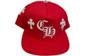 CH Cross Patch Snapback Red White