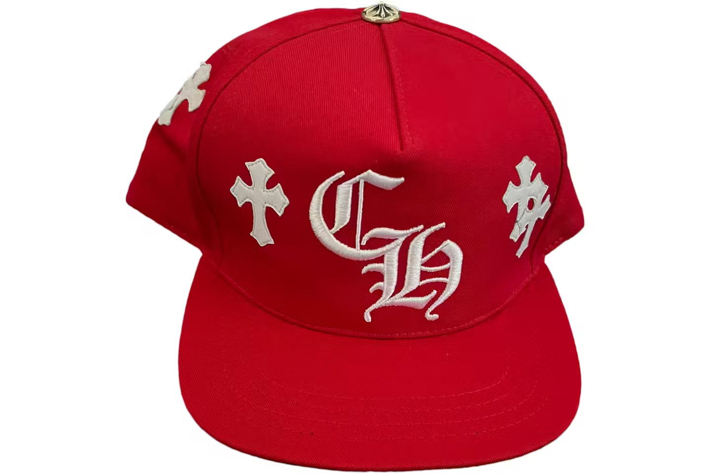 CH Cross Patch Snapback Red White