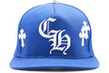 CH Cross Patch Snapback Blue White front