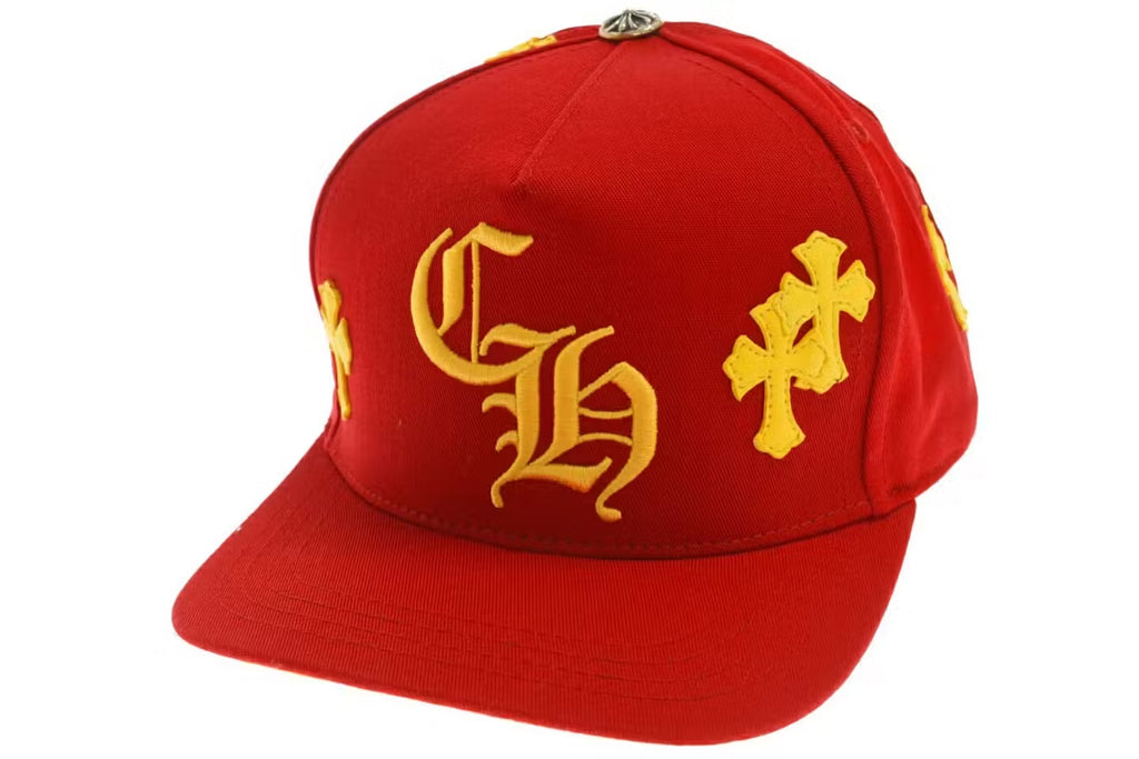 CH Cross Patch Snapback Red Yellow front