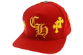 CH Cross Patch Snapback Red Yellow front