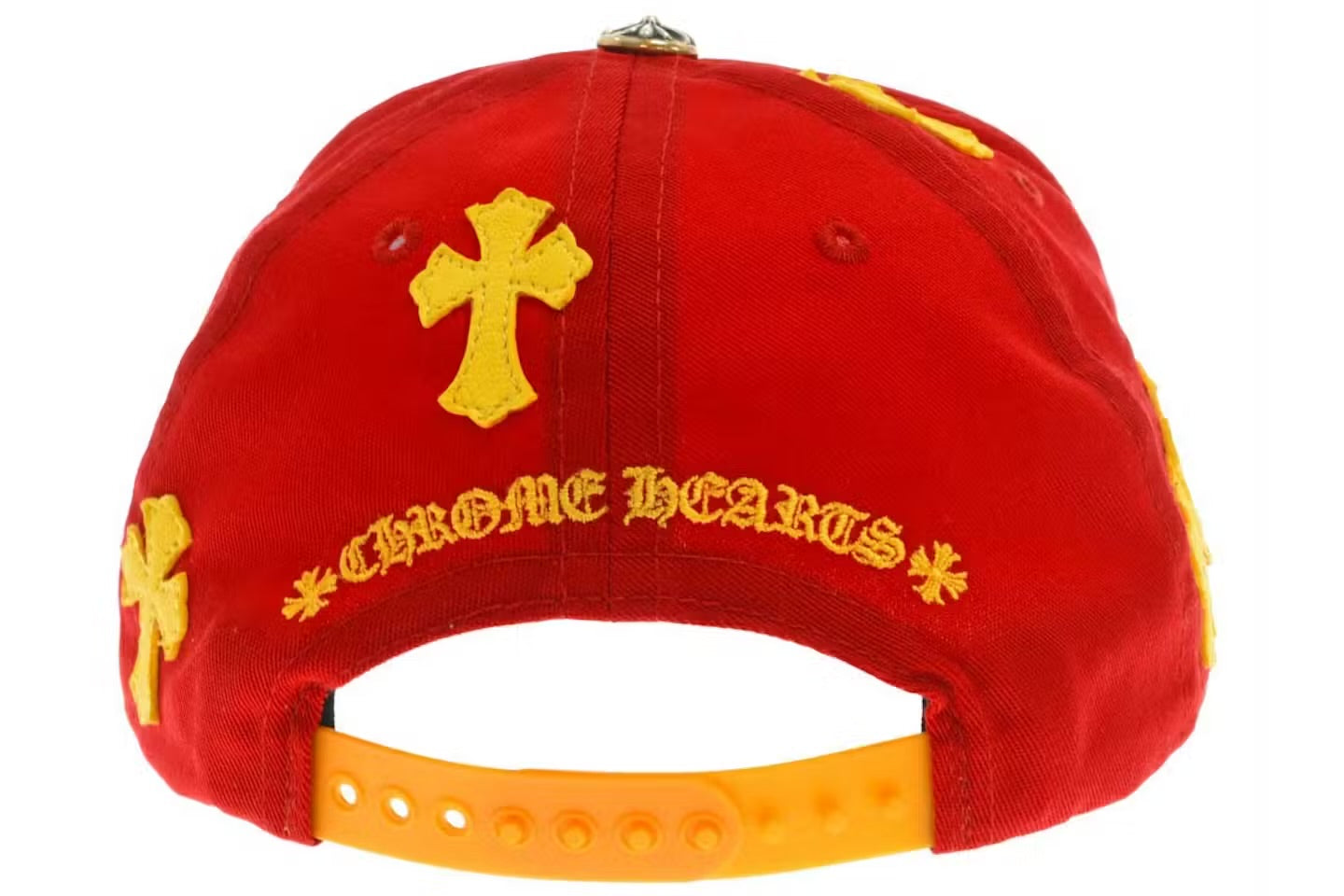 CH Cross Patch Snapback Red Yellow back