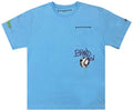 Brand New Brain Pocket Tee Sky Blue front