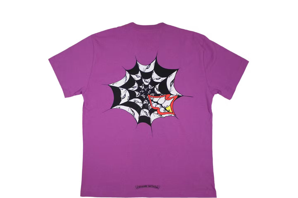 Web Eyes Pocket Tee Purple back