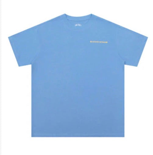 Horseshoe Script Tee Sky Blue front