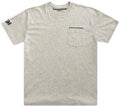 Graffiti Scrawl Pocket Tee Heather Grey front
