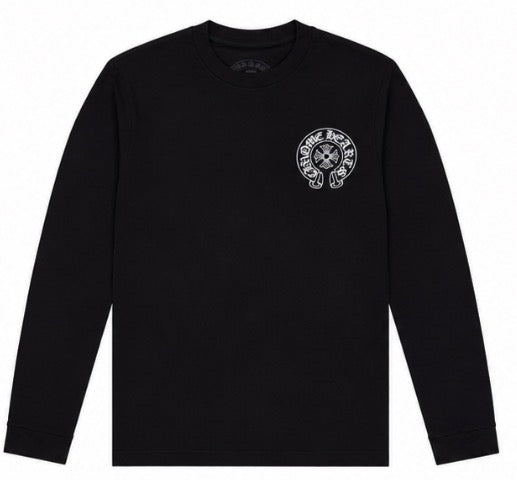 USA Flag Horseshoe Long Sleeve front
