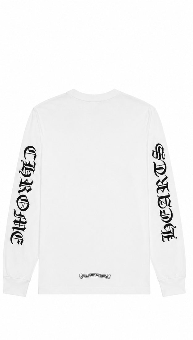 Gothic Sleeve Pocket Long Sleeve White back