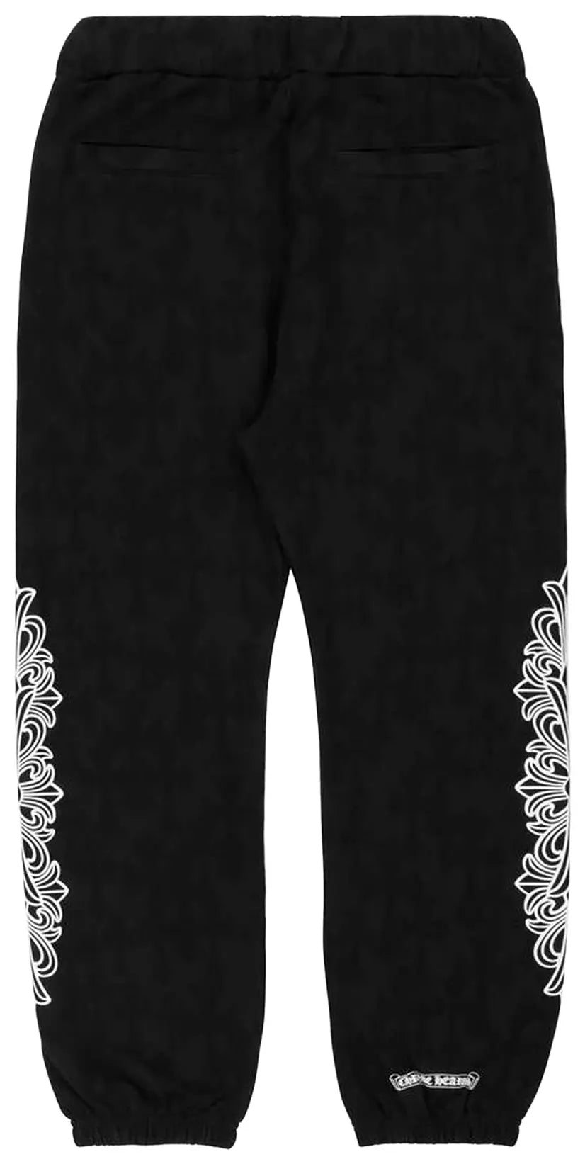 CH Horseshoe Floral Cross Sweatpants Black — Back