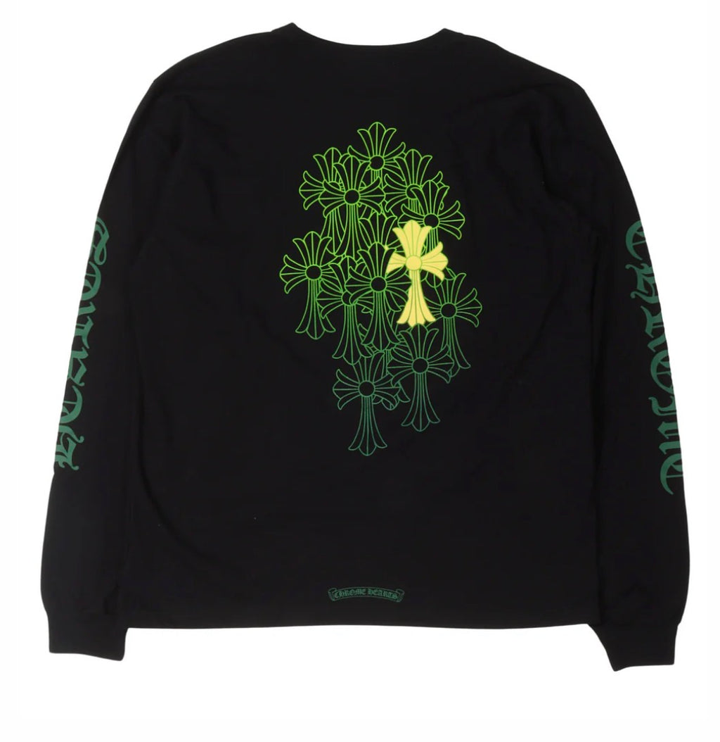 Green Cross Cluster Long Sleeve back